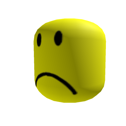 Roblox Item Sad Face Big Head