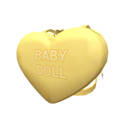 Roblox Item Baby Doll Yellow Backpack