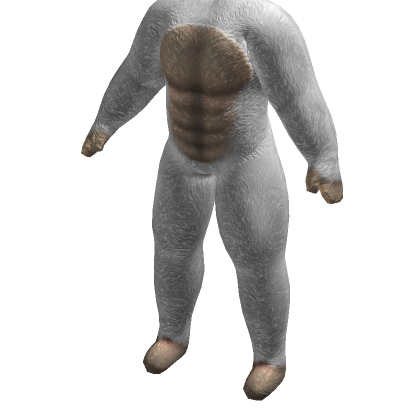 Roblox Item Giant Gorilla Monkey Suit - Albino