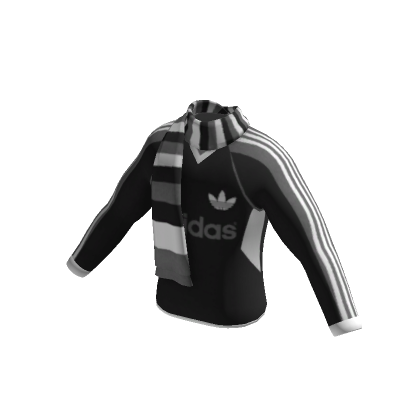 adidas Black White Long Shirt and Scarf Roblox Item Rolimon s