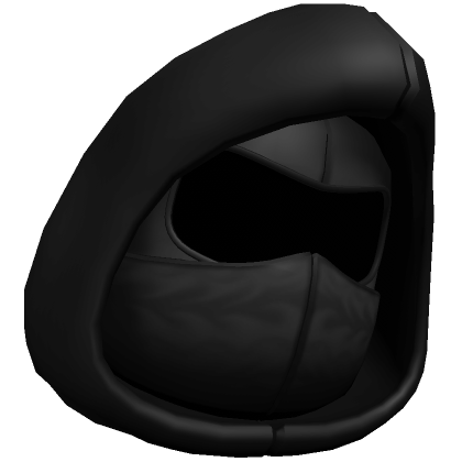 Black Hooded Ninja Mask - Roblox