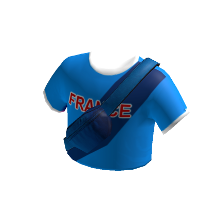 France Light Blue Cropped T Shirt Roblox