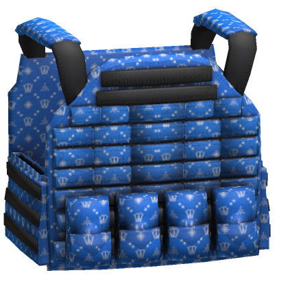Roblox Item blue designer tactical vest