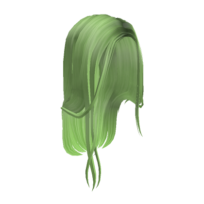 Roblox Item Wispy Flowy Hair - Green