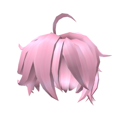 Cool Anime Messy Hair (Light Pink)'s Code & Price - RblxTrade