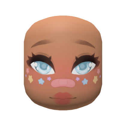 Cute Star Sticker Face Makeup Roblox
