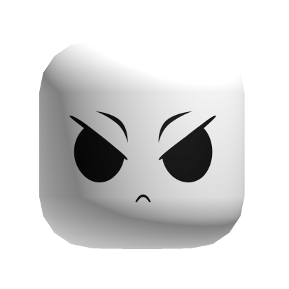 Cartoon Angry Face Imp [Simplistic] | White | Roblox Item - Rolimon's