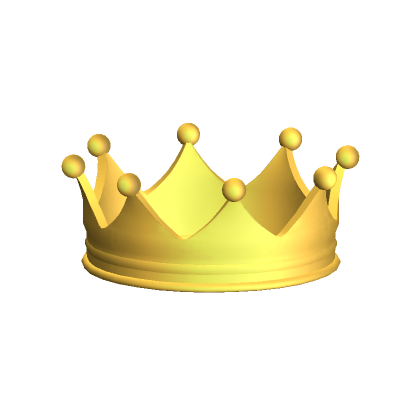 Roblox Item crown (hair fitted)