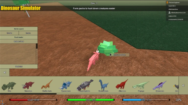 [🐊 Crocodiles/Plush!] Dinosaur Simulator