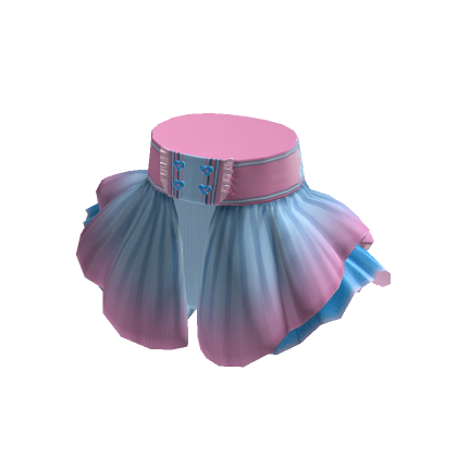 Blue & Pink Ruffled Party Skirt | Roblox Item - Rolimon's