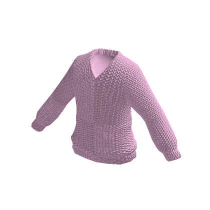 Roblox Item Knitted Pink Sweater