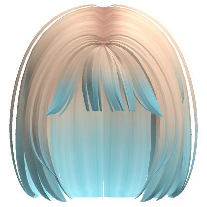 Roblox Item Hime Short Straight Hair Cut Cotton Candy