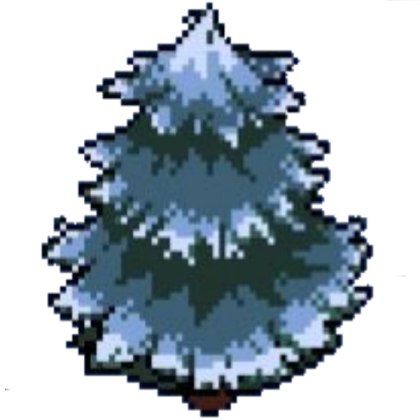 Undertale Snowdin tree