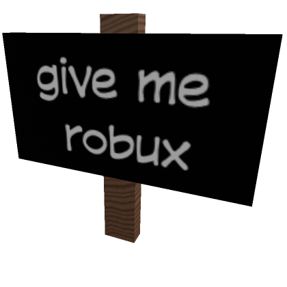 Roblox Item Robux Sign