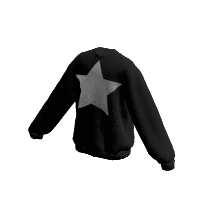 Roblox Item ☆ Black Star Y2k Sweater