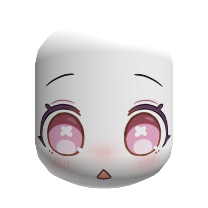 Cute Blushy Surprised Face (Pink) | Roblox Item - Rolimon's