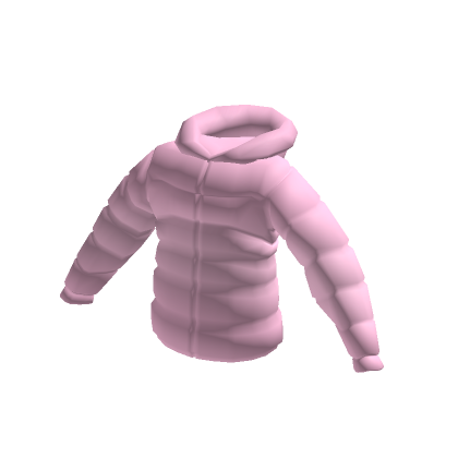Light Pink Puffer Jacket with Hood | Roblox Item - Rolimon's