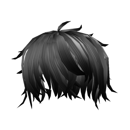 Black to White Messy Hair - Roblox