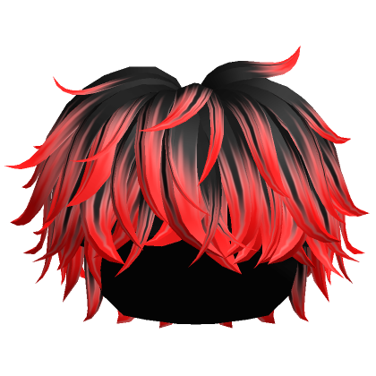 Cool Fluffy Swept Messy Boy Hair Black & Blonde's Code & Price - RblxTrade