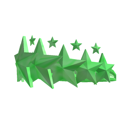 Green Triangular Star Crown