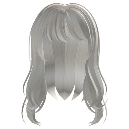 White Wavy Messy Hair's Code & Price - RblxTrade