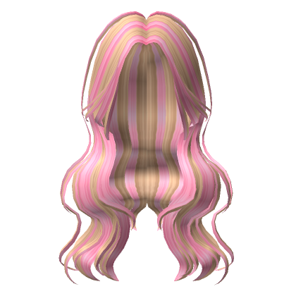 Long Layered Pink Blonde Hair's Code & Price - RblxTrade