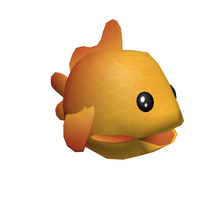 Roblox Item Baby Gold Fish Orange Hat Helmet Full Head