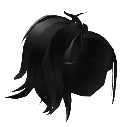 Messy Pigtails - Black - Roblox