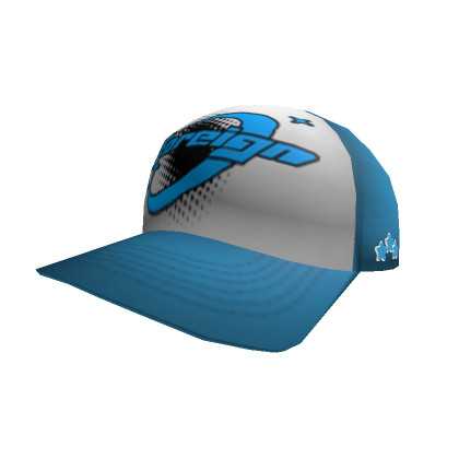Sky Blue Lightning Shark Trucker Hat
