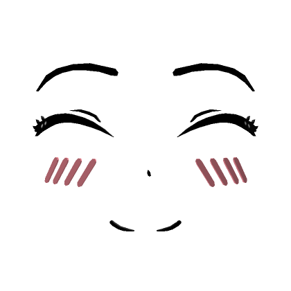 Cute Blushy Smiling Anime Face | Roblox Item - Rolimon's