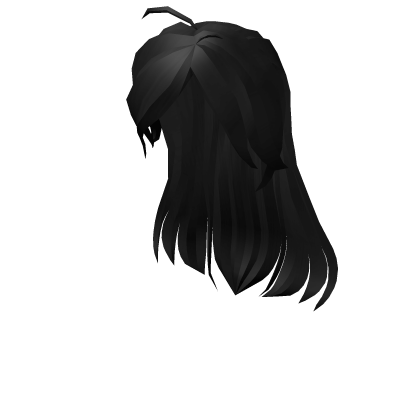 Pretty long black hair - Roblox
