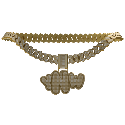 GOLD ICED OUT YNW CHAIN | Roblox Item - Rolimon's