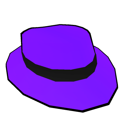 Cartoony Purple Fedora | Roblox Item - Rolimon's