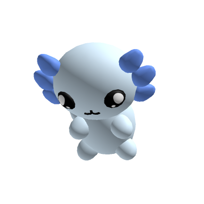 Tiny) Axolotl Avatar - Blue - Roblox