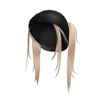 Flowy Pigtails With Beanie in Blonde's Code & Price - RblxTrade