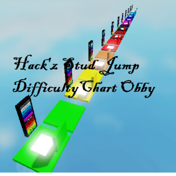 Gráfico de dificultad de Hack's Stud Salto Obby