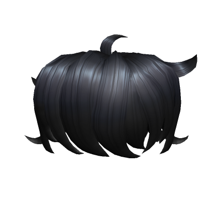 Emo Boy's Hair in Black - Roblox