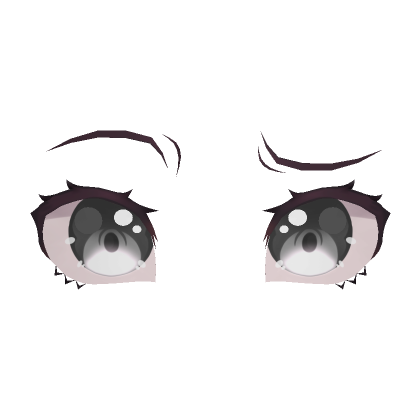 Roblox Item Grey Anime Eyes 01 - Confusion