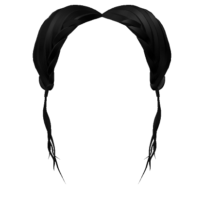 Low Layered Ponytail in Black - Roblox