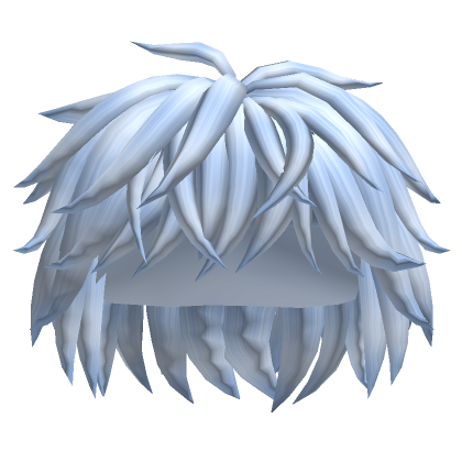 Roblox Item Fluffy Messy Baby Blue Hair