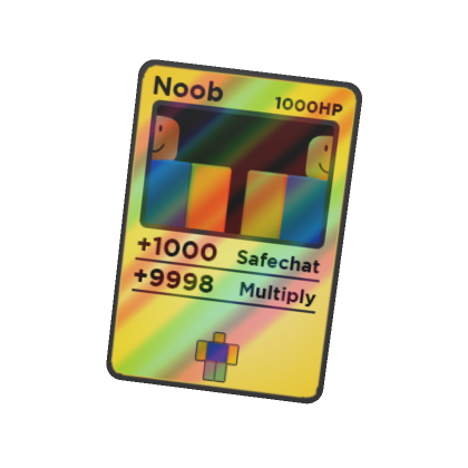 Roblox Noob Character Greeting Card