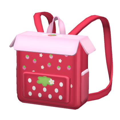 Kawaii Strawberry Red School Backpack Roblox Item Rolimon s