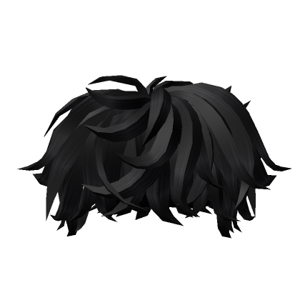 black y2k emo curly messy boy hair's Code & Price - RblxTrade