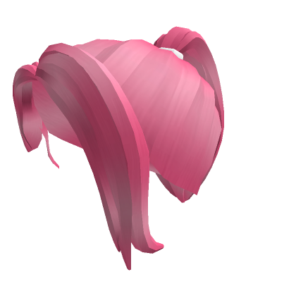 Roblox Item ponytail with bangs (pink)