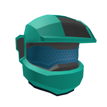 Roblox Item Space Commando Helmet {Teal}