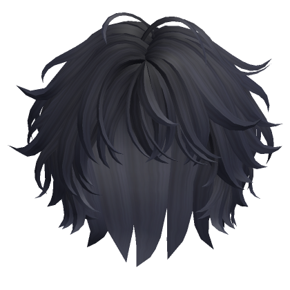 Blue Fluffy Messy hair - Roblox