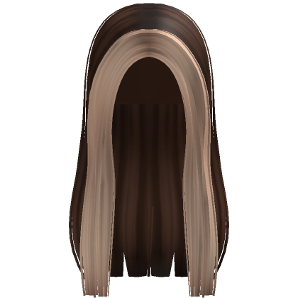 Soft Long Straight Hime Hair (Brown) - Roblox