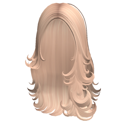 Siren Half Up Curly Hair ( Blonde ) - Roblox