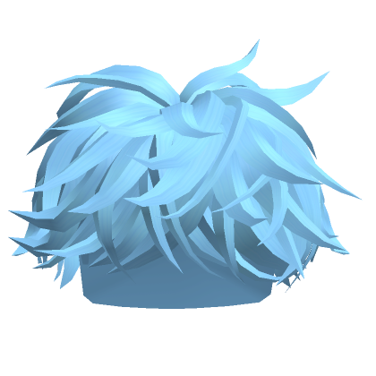 Blue Fluffy Middle Swept Hair | Roblox Item - Rolimon's