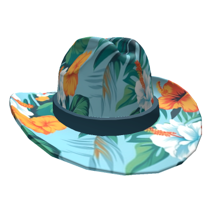 Hawaiian top cowboy hat